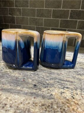 Rodolfo Padilla Ceramic Drip-Glaze Mugs - Set of 2
